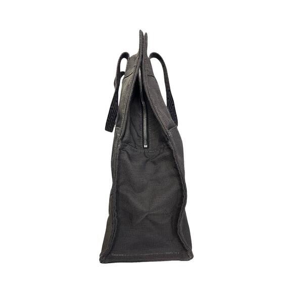 Hermès Herline Tote GM Gray Canvas Bag with Dual Zipper Pulls & Lock Option - Picture 12 of 16